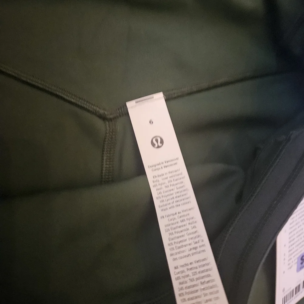 lululemon athletica Forest Green Drawstring Athletic Shorts